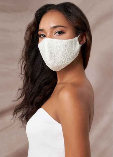 Zetoulet Non-Medical Ivory Lace Reusable Face Mask