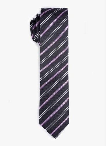 Men's Striped Skinny Tie
